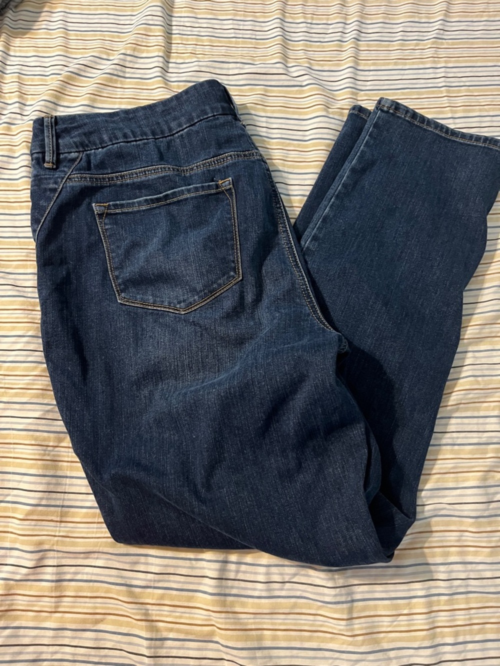 Chico's Dark Blue Straight Leg Jeans